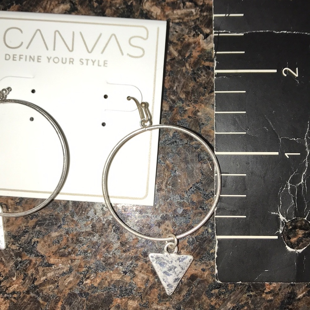 Silver hoops - Picture 3 of 3